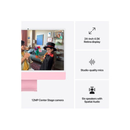 Tout-en-un M4 - RAM 16 Go - SSD 512 Go - Apple M4 10-core - Gigabit Ethernet, IEEE 802.11ax (Wi-Fi 6... (MWV53FN/A)_6