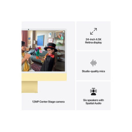 Tout-en-un M4 - RAM 16 Go - SSD 256 Go - Apple M4 8-core - IEEE 802.11ax (Wi-Fi 6E), Bluetooth 5.3 - macO... (Z1E3)_8